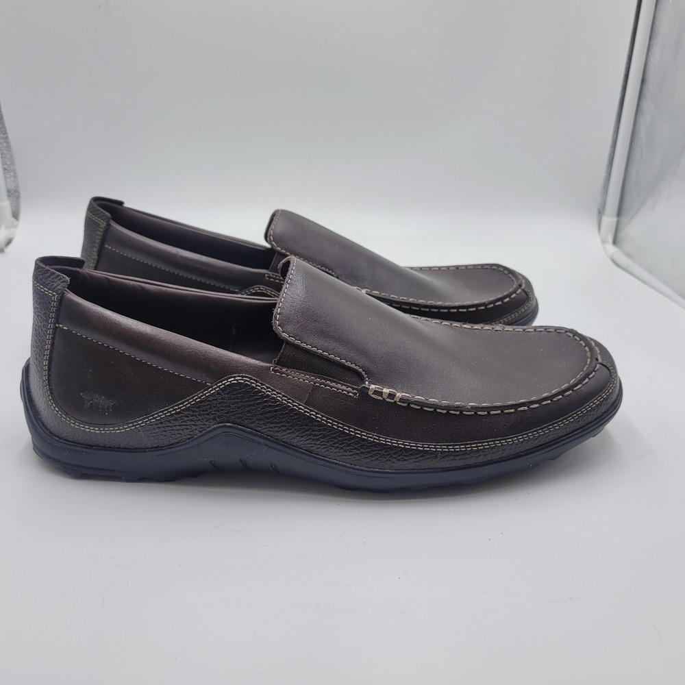 Cole Haan Dark Brown Leather Driver Loafers Mens 13 M Preppy Luxury Classic